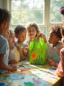 teaching kids reusable bags